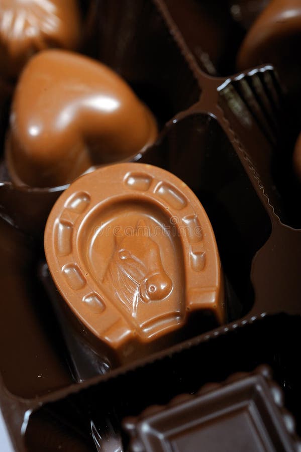 Background of swiss dark chocolates