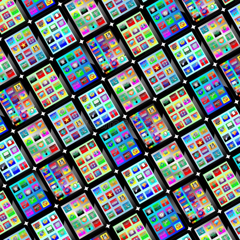 Background from tablets stock illustration Background from tablets stock illustration