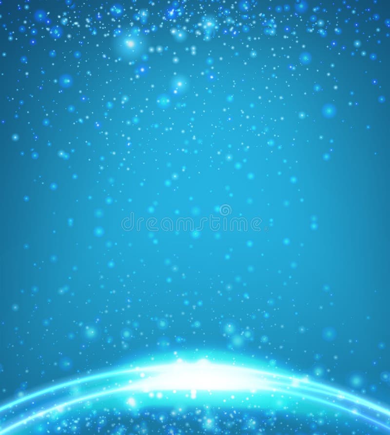 Background Template with Blue Light Stock Vector Illustration of
