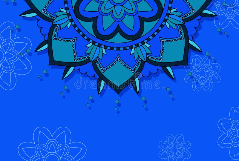 Background Template with Mandala Designs Stock Vector - Illustration of ...