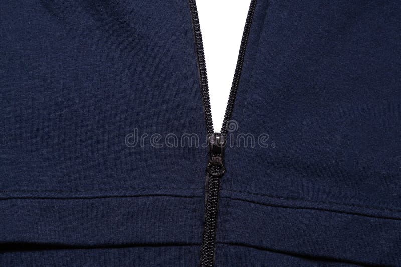 Texture Blue Sports Jacket with Zipper Stock Image - Image of fastener ...