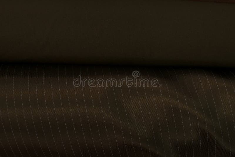 Background and texture of dark brown fabric. stock photography