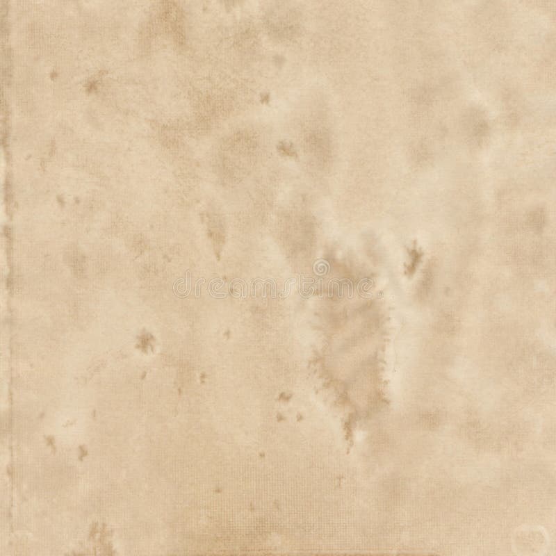Background texture light brown faded paper with spots.