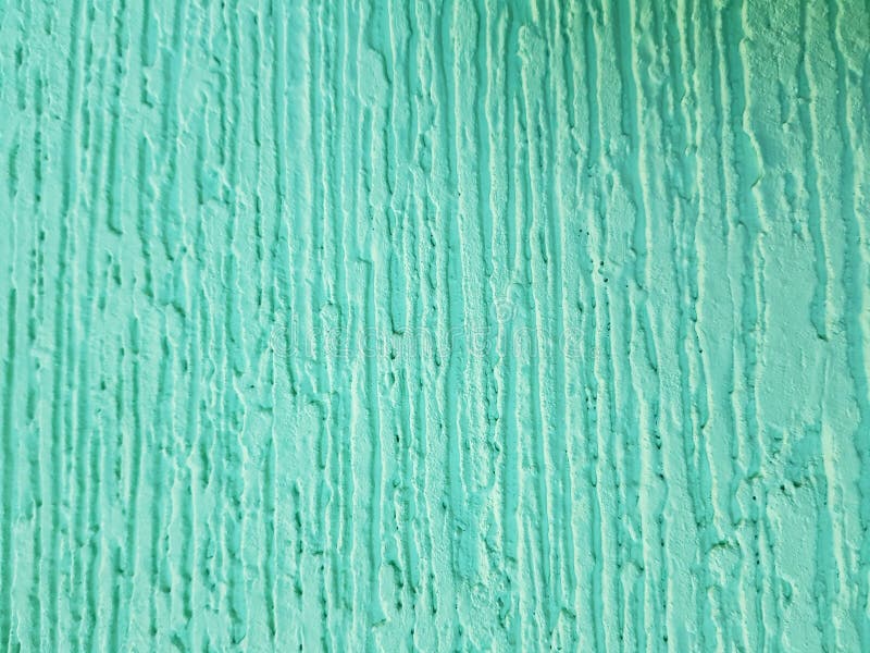 Background texture, wall with plaster and paint green aquamarine stock photos