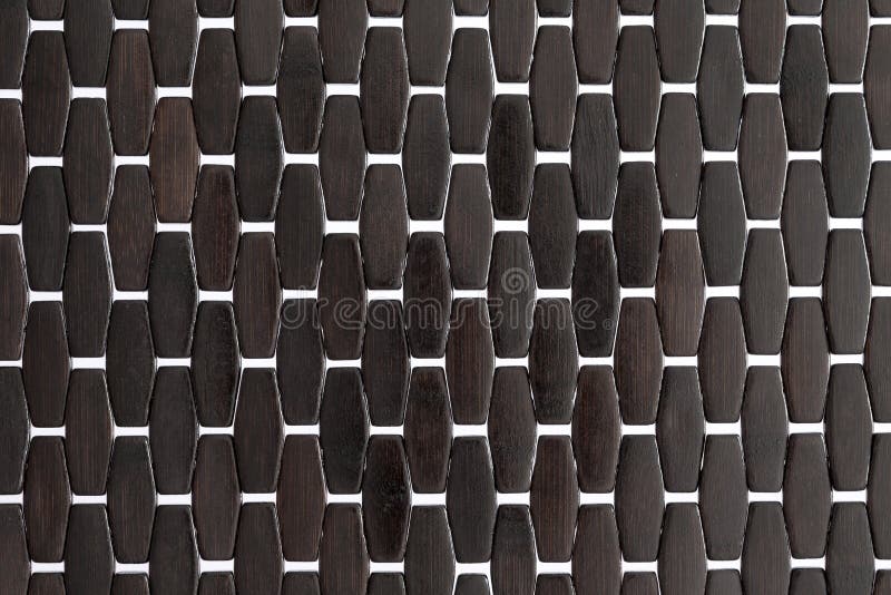 Background texture and pattern of a dark wood mat