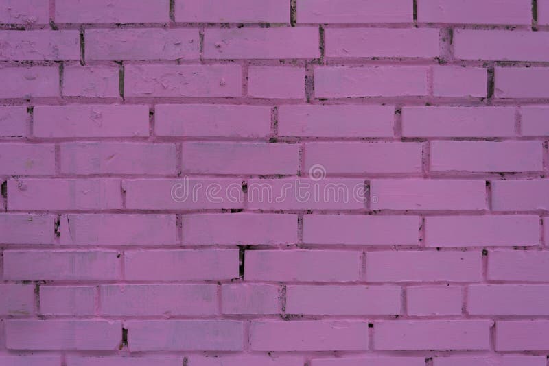 Background, Texture of a Pink Brick Wall. the Bricks are Arranged in