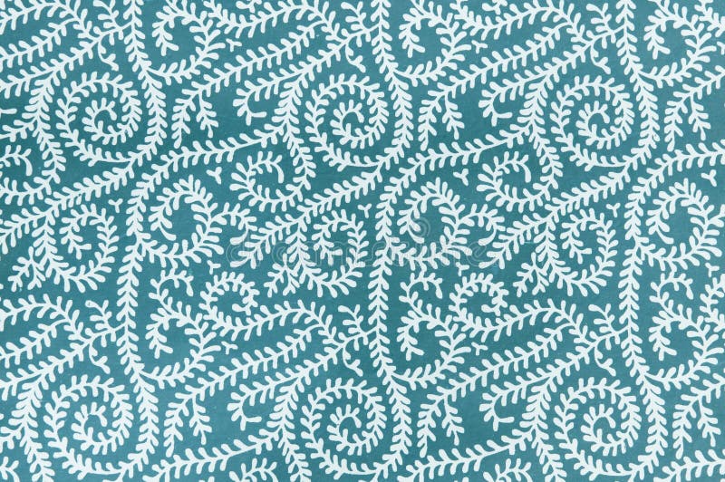 Background Texture of White Vines on Cool Blue Stock Illustration