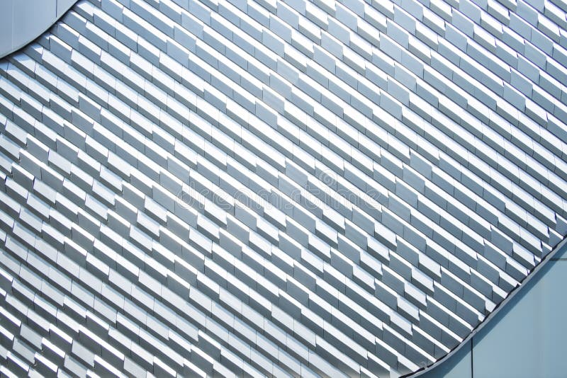 Background and texture of steel wall. Modern wallpaper royalty free stock image