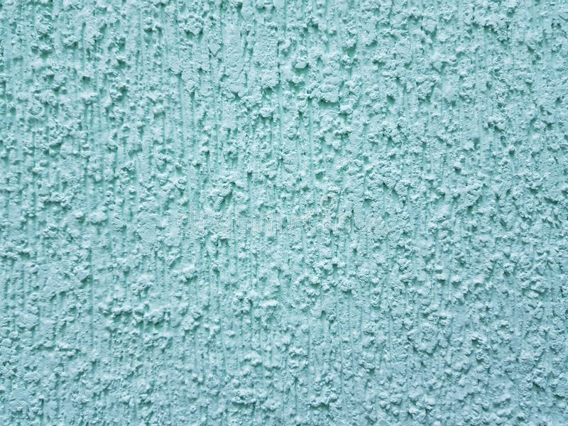 Background texture, wall with plaster and paint blue green royalty free stock photo