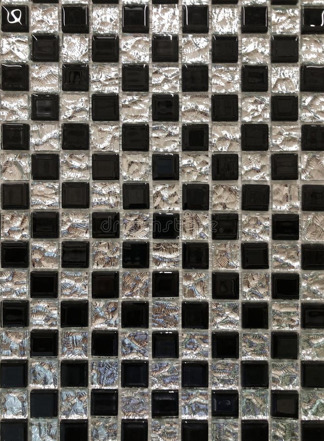 Background, Texture Wall Tiles Silver, Colorful, Mosaic Stock Image