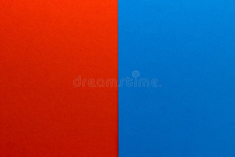 Background Of Two Vertical Rectangles Red And Blue Sheets Of Blank Red And Blue Paper With Fine Texture Split Vertically Close Stock Photo Image Of Split Blank