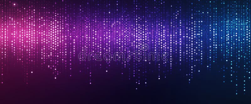 Background video with purple abstract pixel texture. Modern vhs led static display element with neon gradient royalty free stock photo