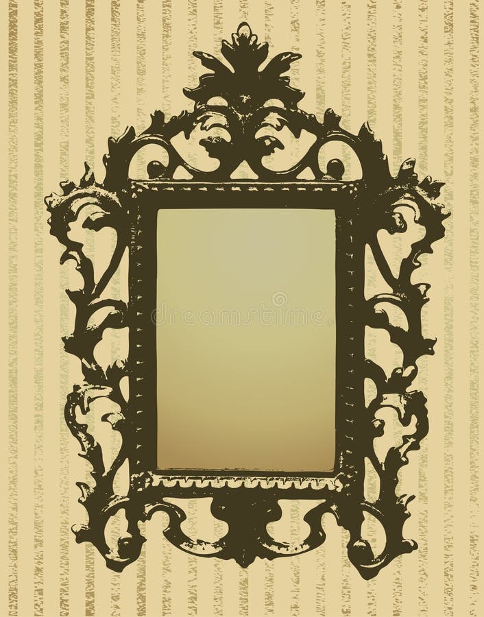 Background with vintage frame