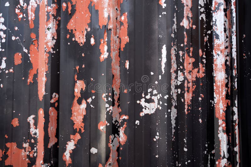 Background Wall Galvanized Paint Weathered Concept Art Stock Image