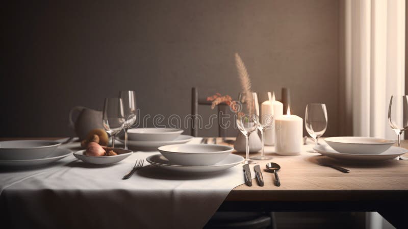 Background Wallpaper for Dinner Party Theme with Blank Space for Text