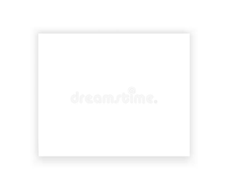 Background White Sheet of Paper White Background.Vector Illustration