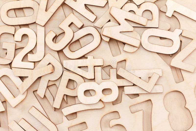Background of Wooden Letters Alphabet Stock Image - Image of text, word