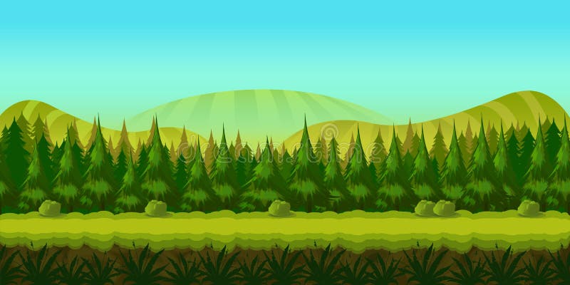 2d forest background