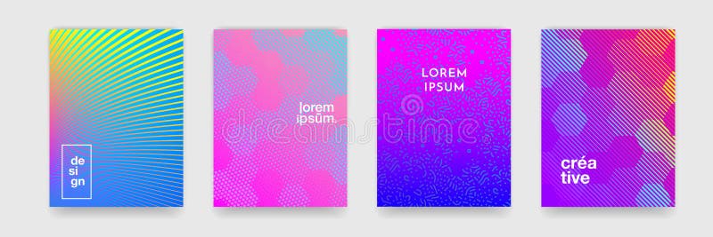 Backgrounds geometric pattern and color gradient, vector abstract cover design templates. Abstract creative trendy pattern stock illustration