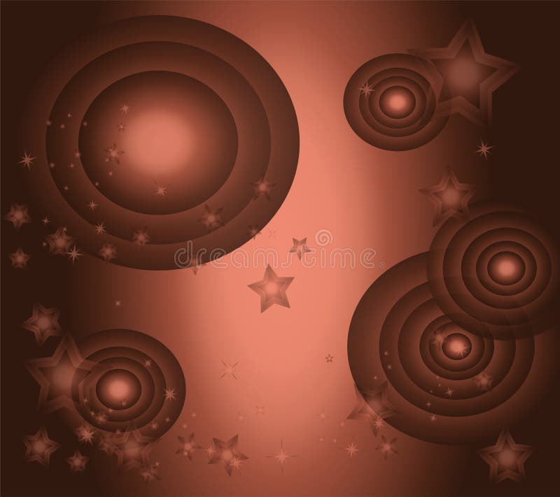 Background della stella di marrone del cerchio di effetti della luce royalty illustrazione gratis Background della stella di marrone del cerchio di effetti della luce royalty illustrazione gratis
