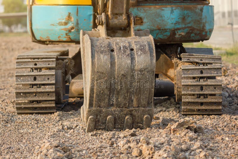 Backhoe or Excavator stock image. Image of backhoe, bucket 110899255