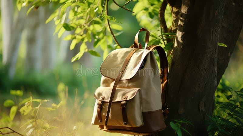 Backpack bag handle stock illustration