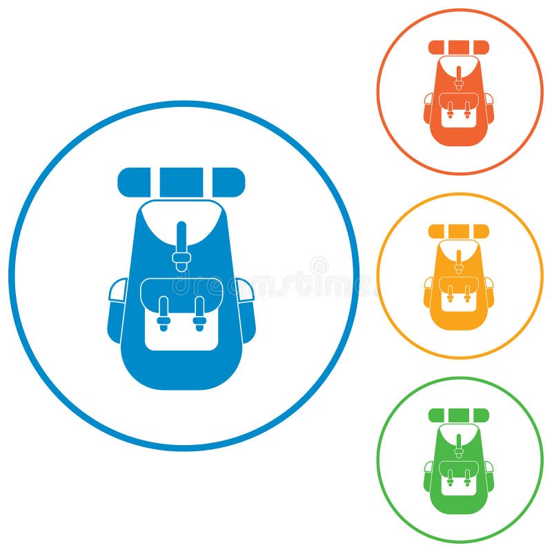 Backpack icon illustration stock vector. Illustration of symbol 91044956