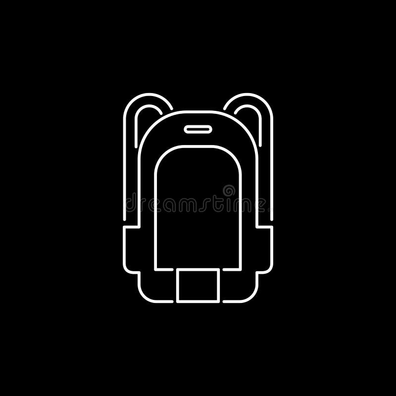 Backpack Icon Simple Flat Style Symbol Illustration Stock Vector