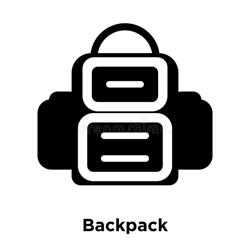 Backpack Icon Vector Isolated On White Background, Logo Concept Stock ...