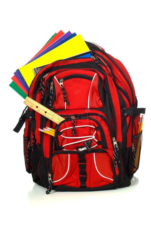 Backpack with supplies stock photo. Image of supplies 3056848