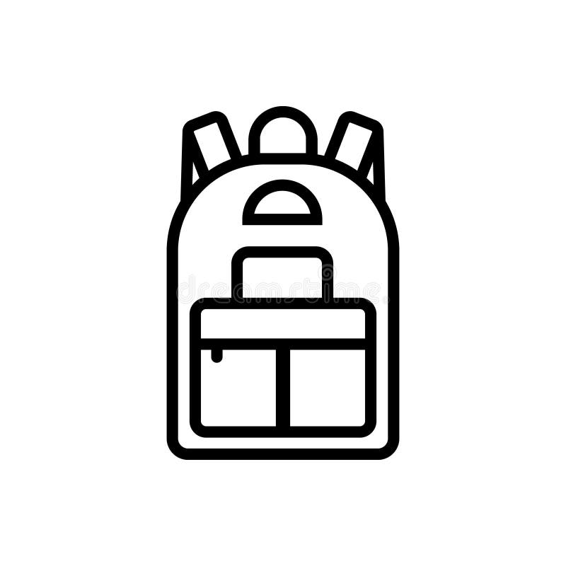 Backpack Vector Icon. Bag Illustration Symbol Ro Sing Stock Vector ...