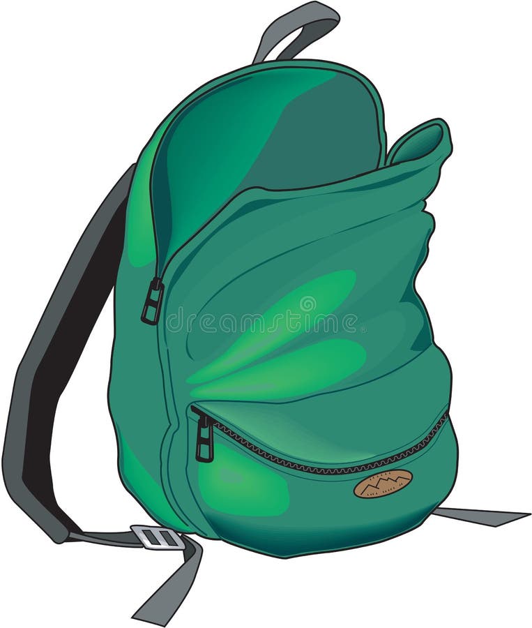 Backpack Vector Illustration Stock Vector - Illustration of student ...