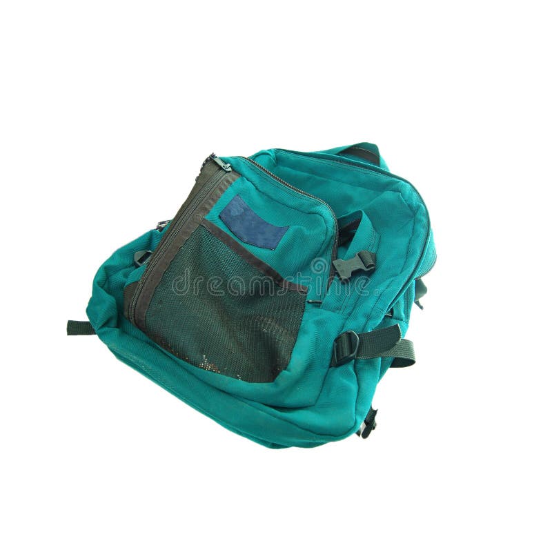 Backpack πράσινο απομονωμένο λε&ups