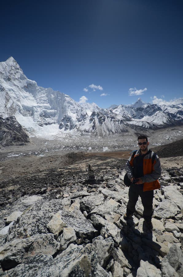 Backpacker in Nepal stock photo. Image of looking, backpacking 22599356