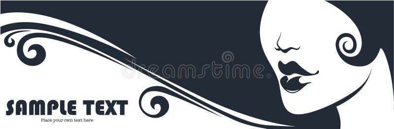 Backround met schoonheidsbeeld royalty-vrije illustratie Backround met schoonheidsbeeld royalty-vrije illustratie