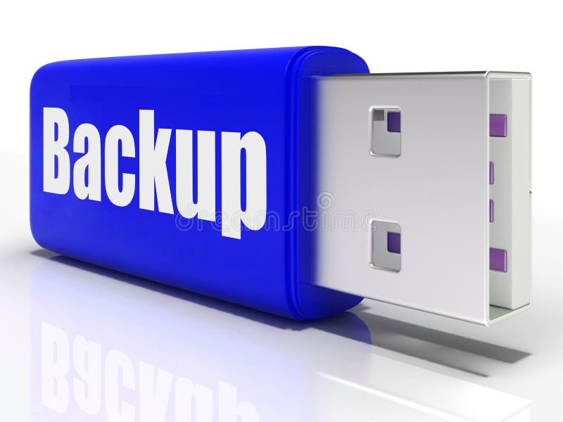 Backup Pen drive Shows Storage Organization Or