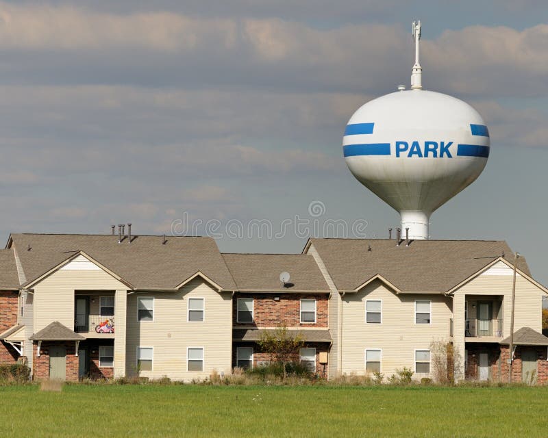 Backyard water tower stock photo. Image of service, city 12119630