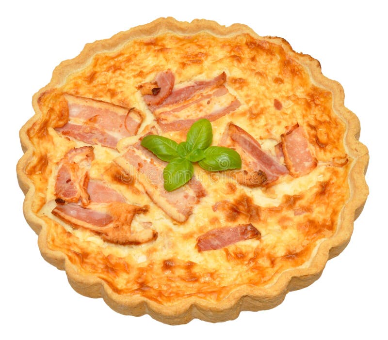 Bacon and Cheese Quiche stock photo. Image of food, pastry - 43919366