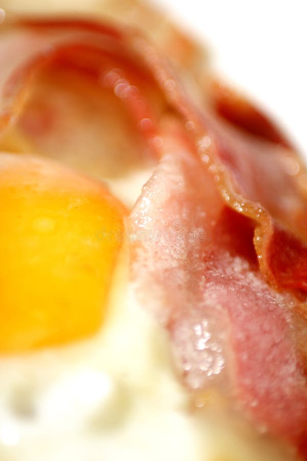Bacon and eggs stock photography
