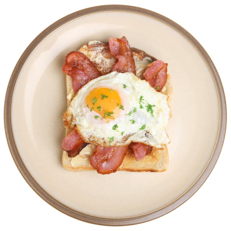 Fried Egg on Toast stock photo. Image of meal, brown, fried 3626612