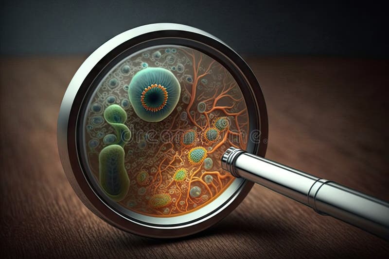 Bacteria on the Door Handle, Up Close and Personal, with Magnifying