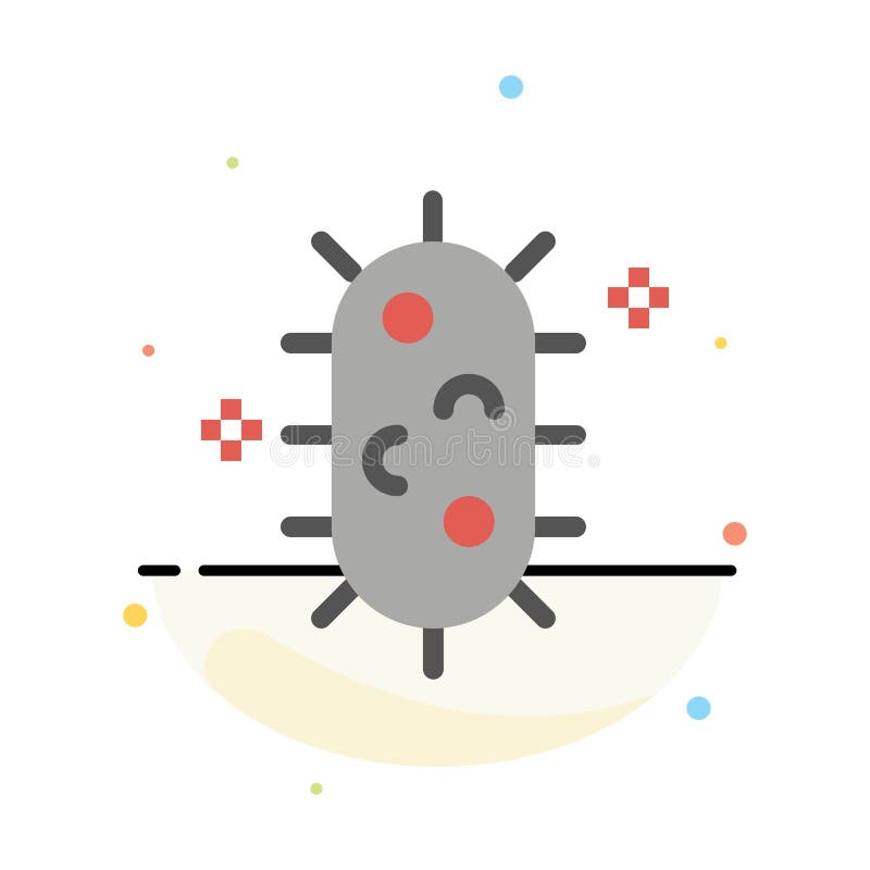 Bacterias, bioquímica, biología, plantilla plana del icono del color del extracto de la química ilustración del vector Bacterias, bioquímica, biología, plantilla plana del icono del color del extracto de la química ilustración del vector