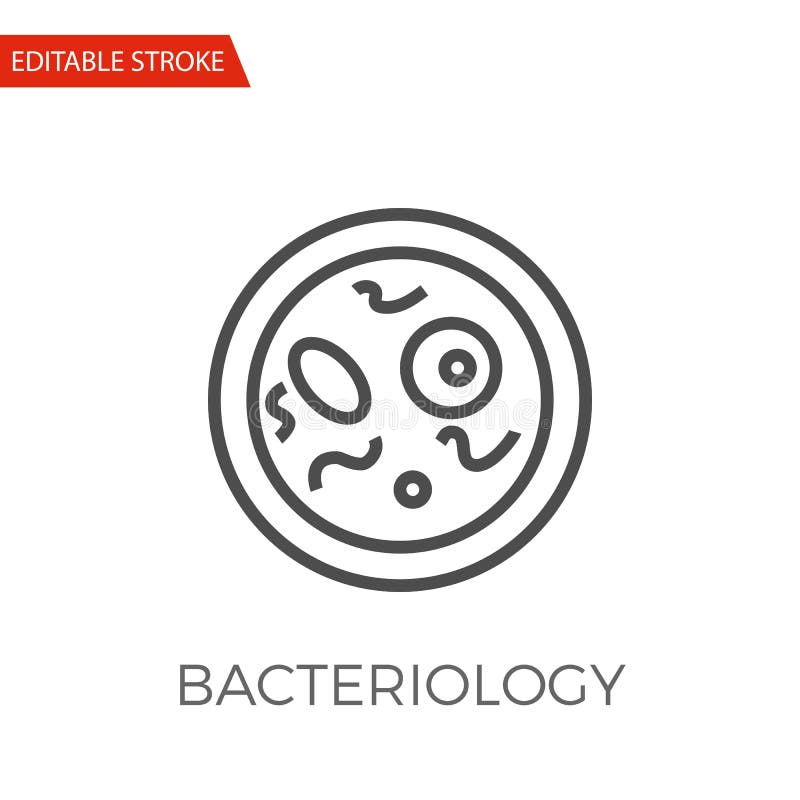 Bacteriology Vector Icon stock vector. Illustration of bacteria 98736721
