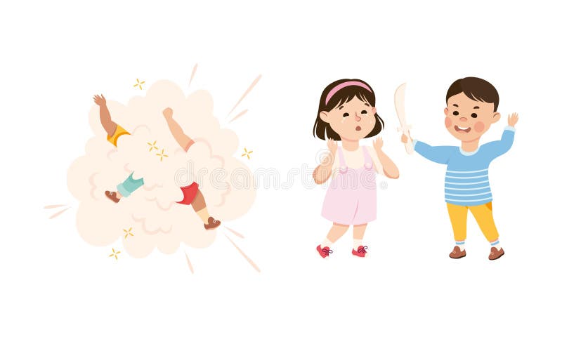 Cartoon Two Kids Fighting Stock Illustrations – 60 Cartoon Two Kids Fighting  Stock Illustrations, Vectors & Clipart - Dreamstime