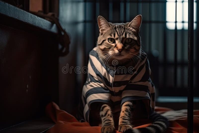 Bad Cat Stock Photo - Download Image Now - Domestic Cat, Prison, Prisoner -  iStock