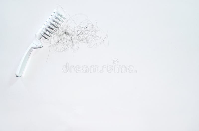 Bad Combing Causes Hair Damage Hair Loss Problems are Many Stock Photo