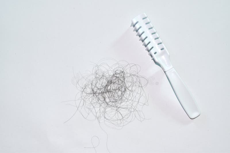 Bad Combing Causes Hair Damage Hair Loss Problems Are Many Stock Image