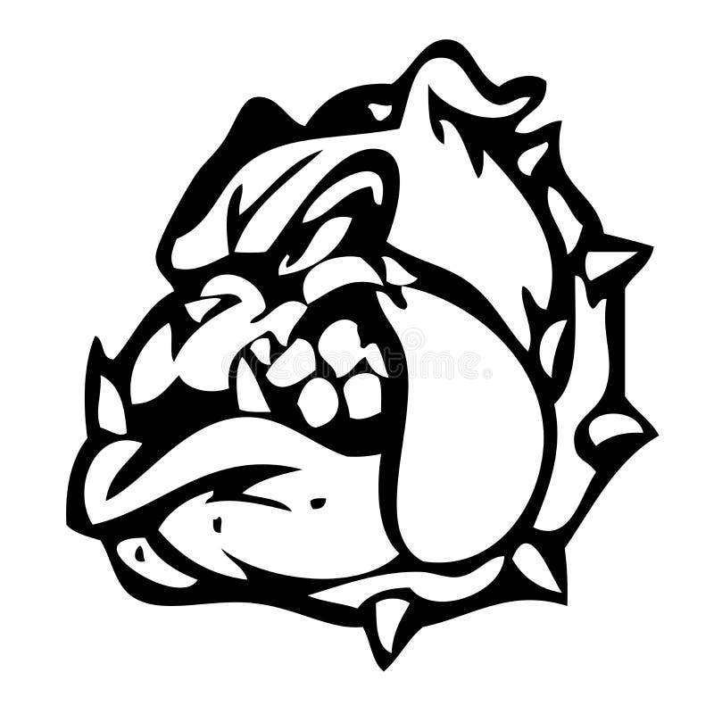 Bad dog stock vector. Illustration of animal, emblem, black - 5452345