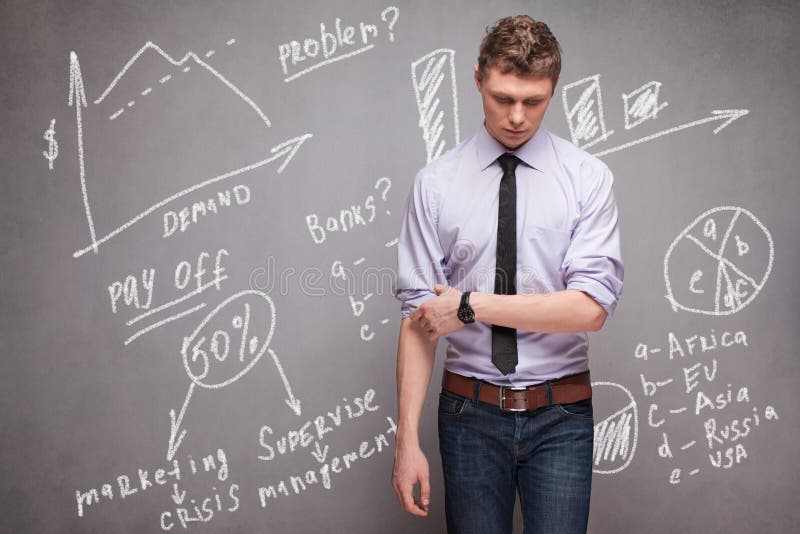 Bad economic forecast stock photo