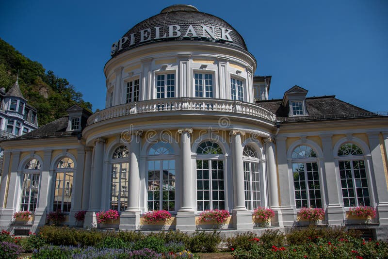 Bad Ems, Germany 24 July 2022, the Spa Park and Casino in Bad Ems